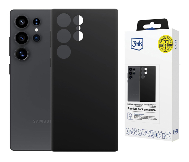3MK Hardy MagSilicone Black do Galaxy S24 Ultra 5903108661270 - 1344463 - zdjęcie